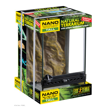 Exo Terra Nano Tall Terrarium, 8" x 8" x 12"