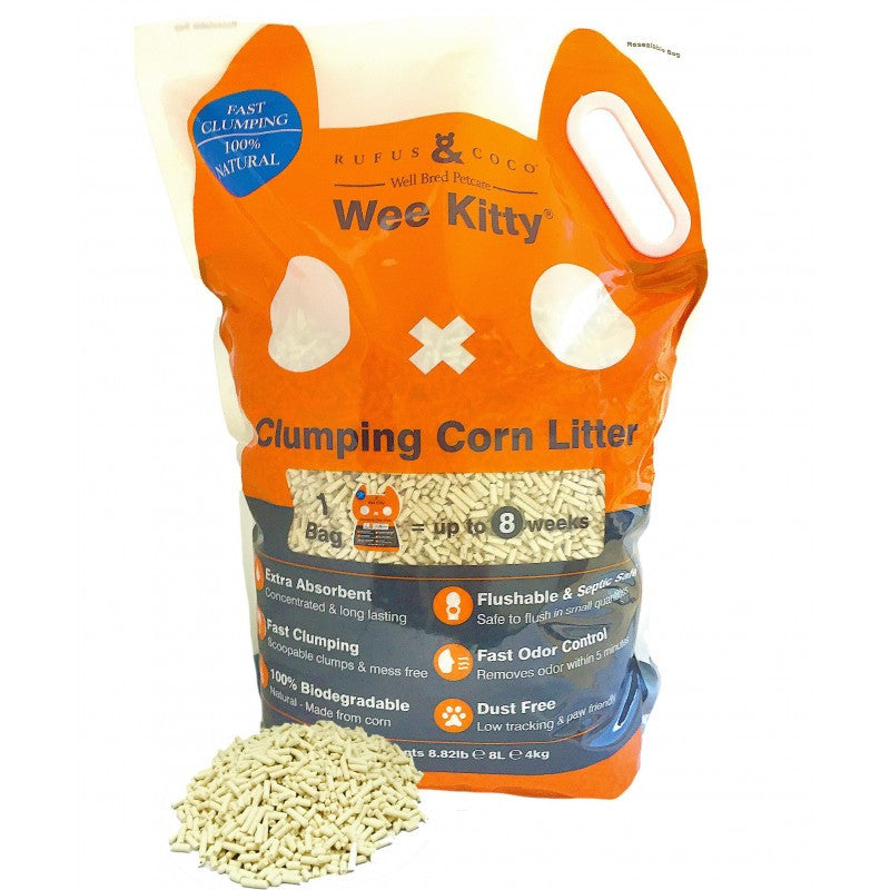 Wee Kitty Rufus & Coco - Clumping Cat Litter / Orange